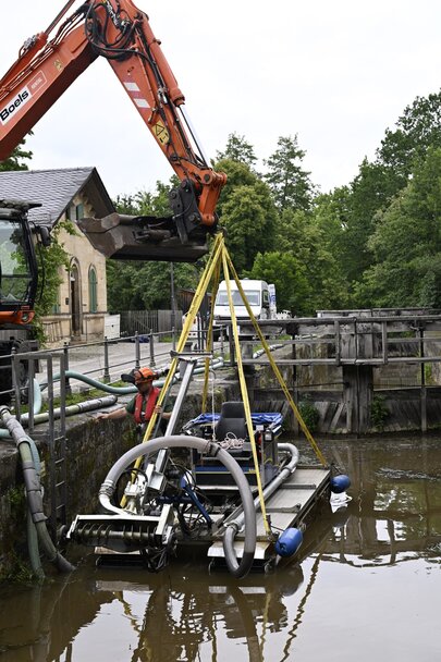 Einsatz Truxor Bamberger Schleuse 100 Einsatz Truxor Bamberger Schleuse 100