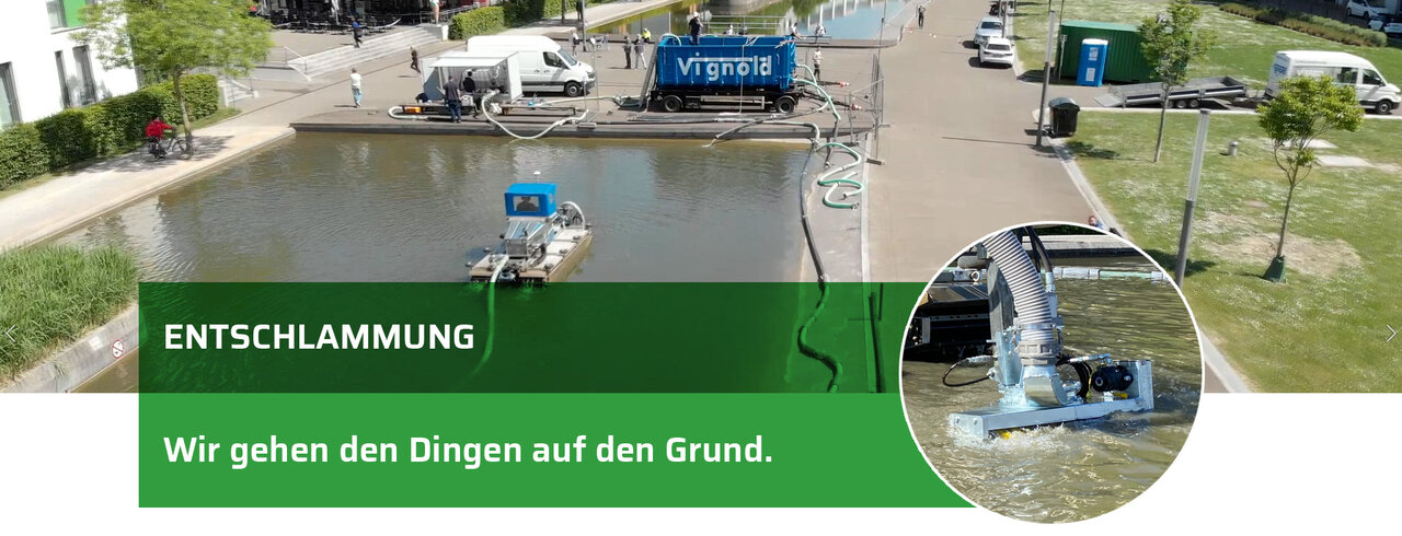 Gewässer entschlammen